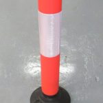 orange flexible bollard