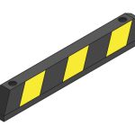 yellow and black kerb