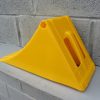 yellow plastic hgv chock