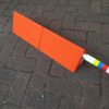 orange handle lighweight pu chock