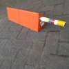 orange pu lightweight chock with handle