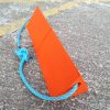 orange lightweight roped chock