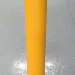 screw in yellow bollard